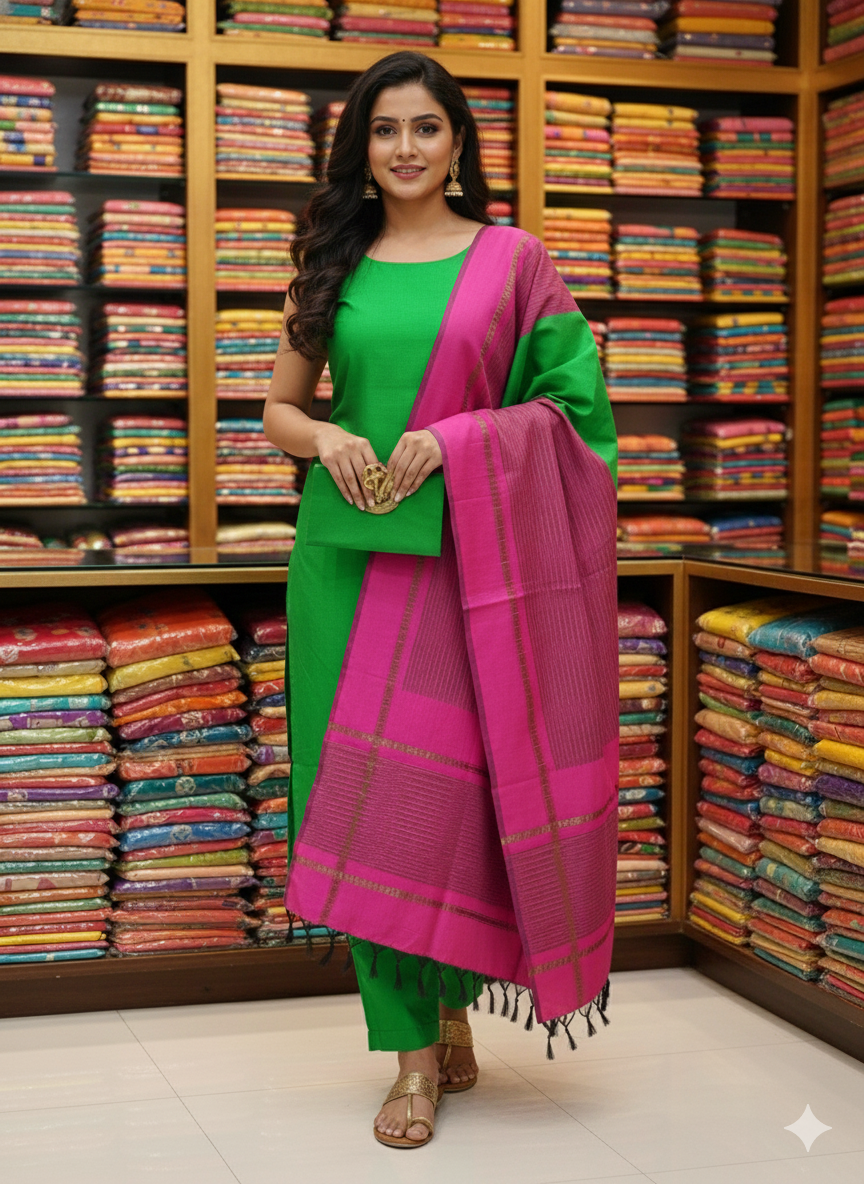 Pochampalli sico dress material